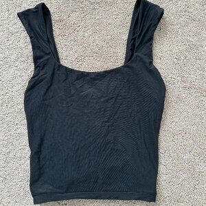 Smoothez by Aerie Black Lined Tank XXS